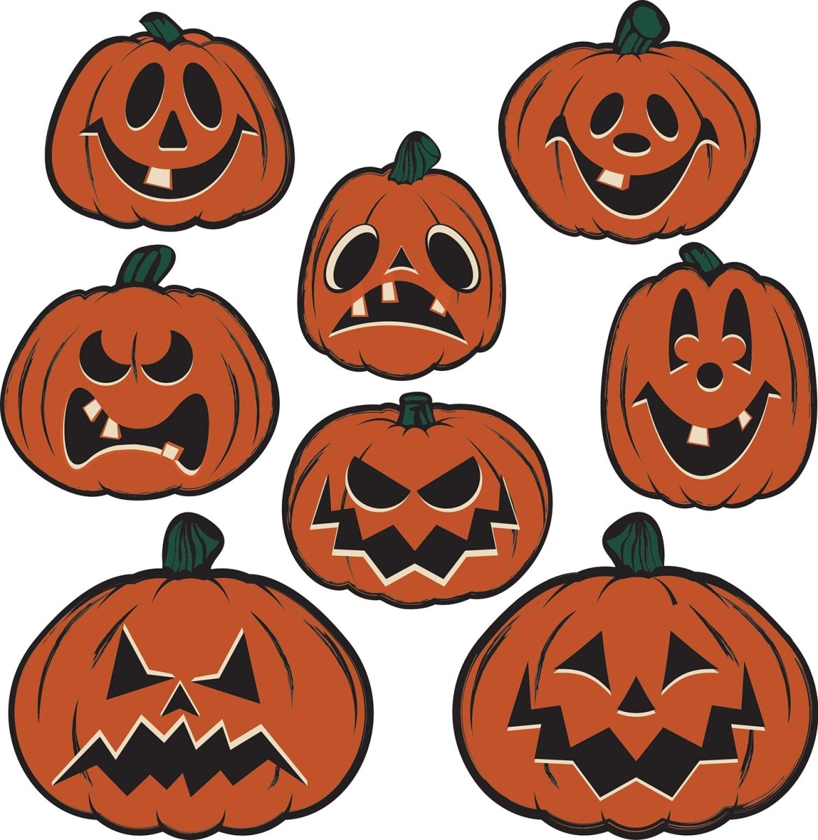 Halloween Pumpkin Cutouts - Posters/Stickers/Art