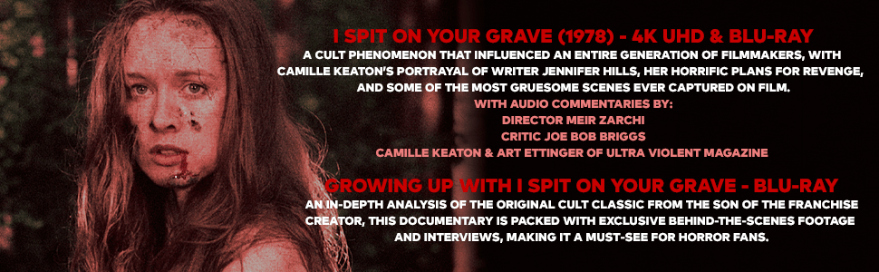 I Spit On Your Grave: The Ultimate Triple Disc Edition (4K UHD, Limited Edition with Art Cards, Region Free/B) w/ SLIP