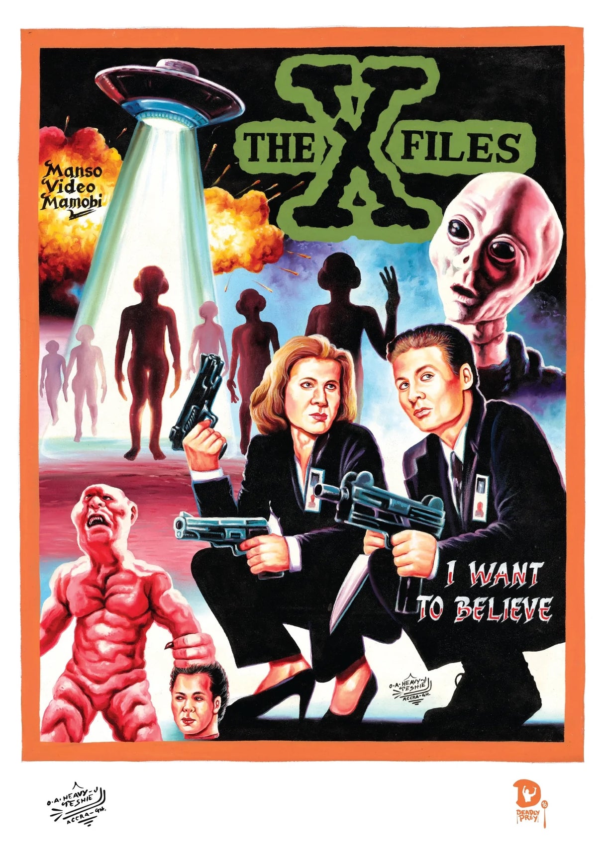The X-Files by Heavy J Ghanaian Poster