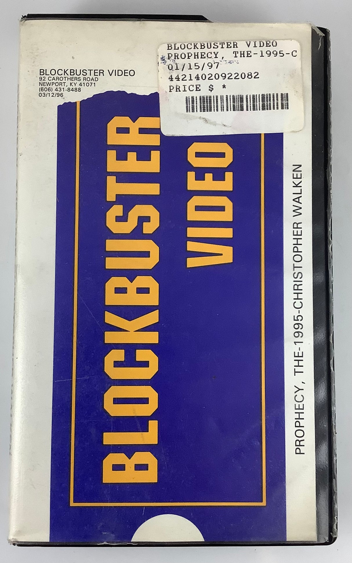 The Prophecy (Blockbuster Video Rental Clamshell) VHS