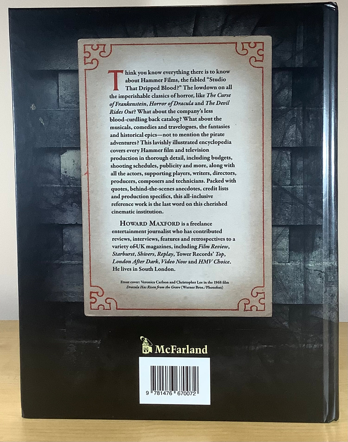 Hammer Complete: The Films, the Personnel, the Company - by Howard Maxford (Hardcover) USED