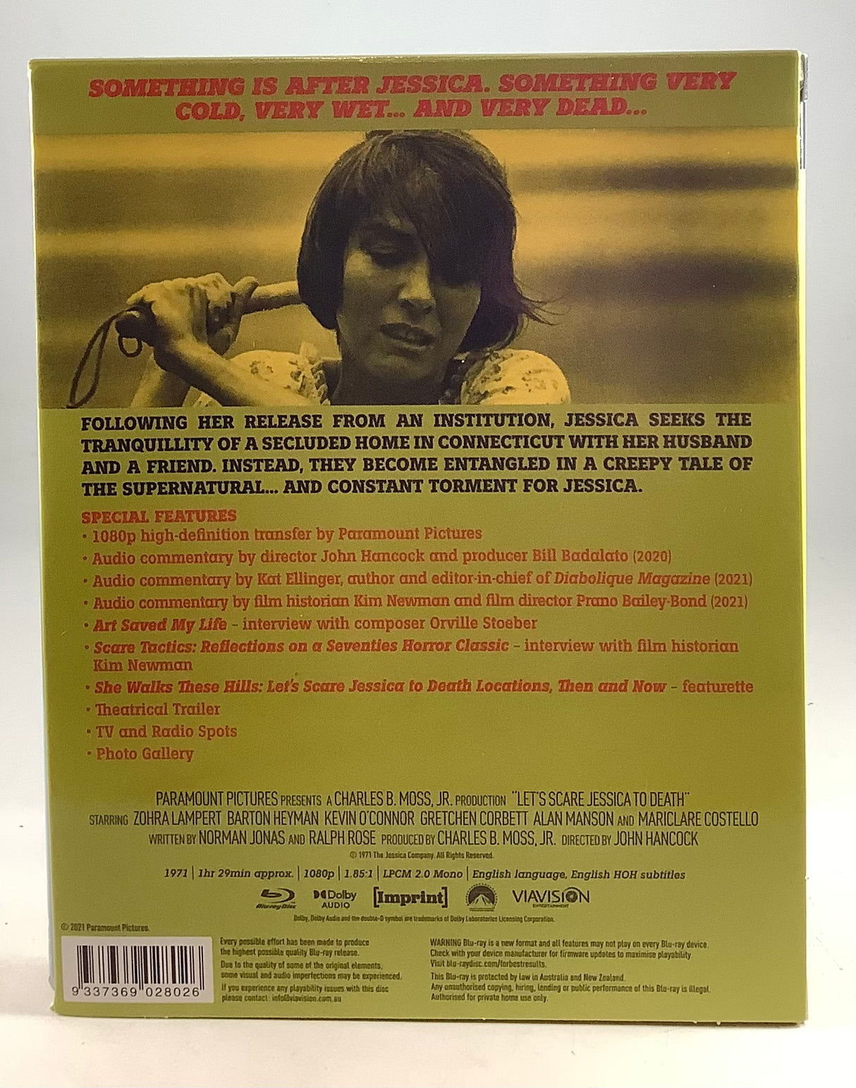 Let's Scare Jessica to Death (Limited Edition, Region Free) w/SLIP USED