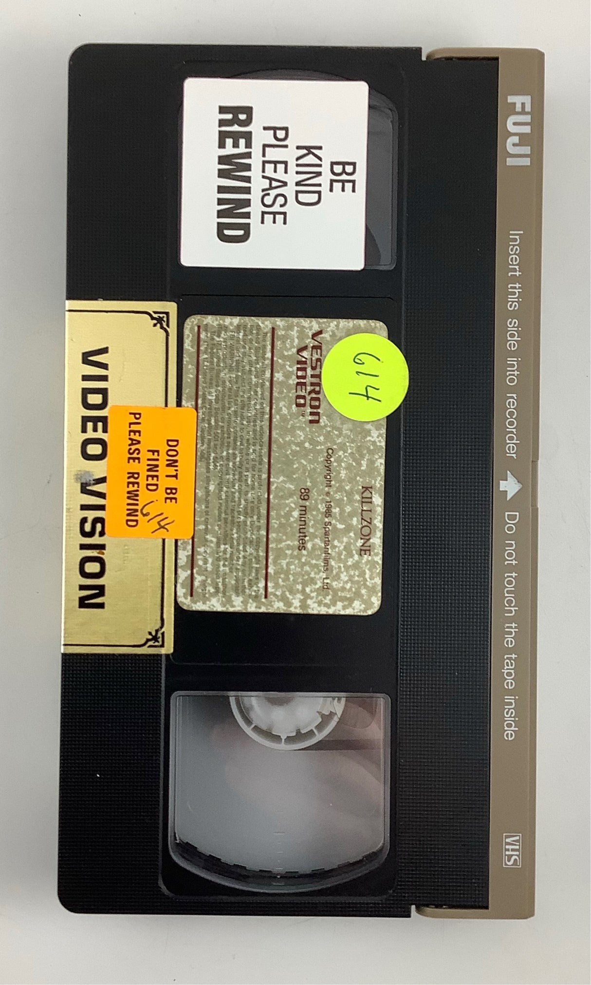 Kill Zone (Vestron Video) VHS