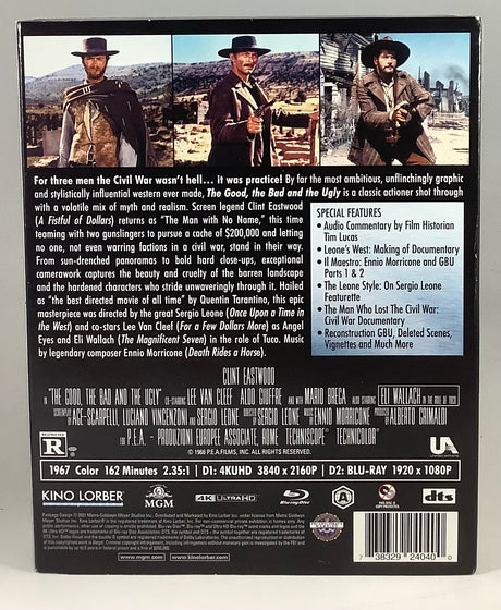 The Good, the Bad and the Ugly 4K UHD w/SLIP USED