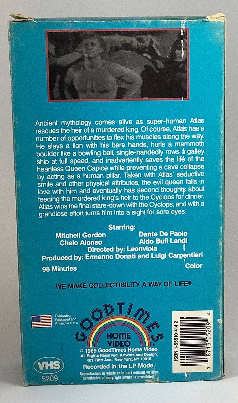 Atlas in the Land of the Cyclops VHS