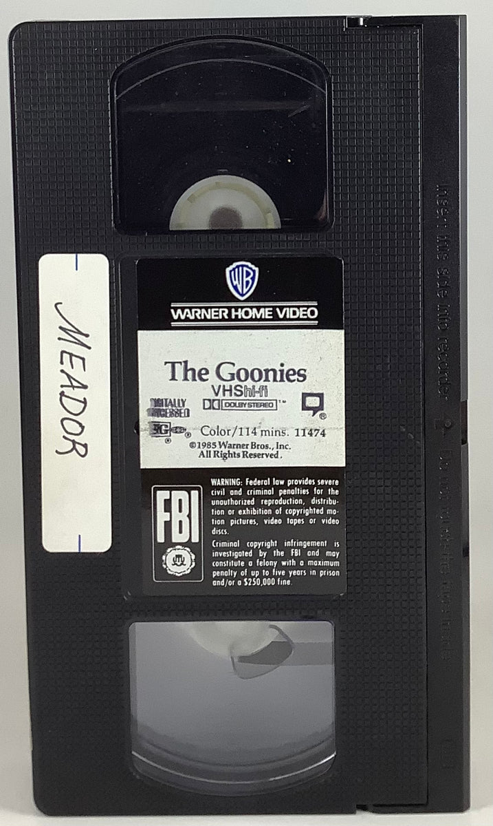 The Goonies (1st Run/1986) VHS Orbit DVD
