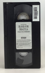 Blood for Dracula Cut Box VHS