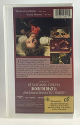 Blood for Dracula Cut Box VHS