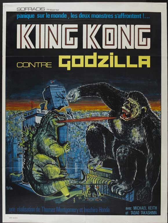 King Kong vs Godzilla French Poster 11x17