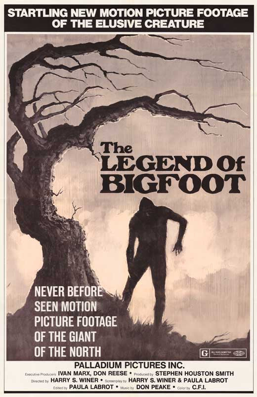 The Legend of Bigfoot Poster 11x17
