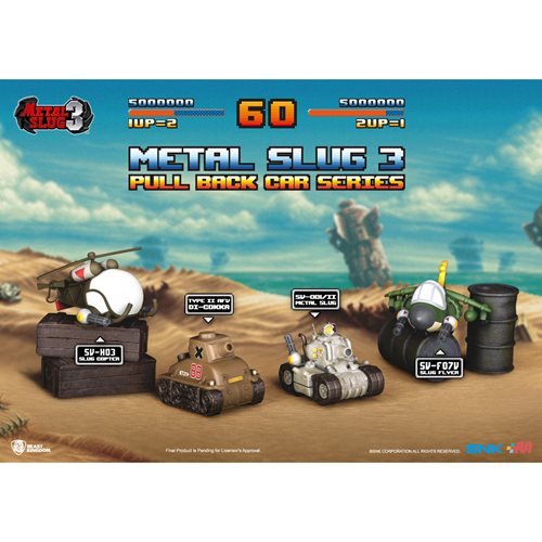 Metal Slug 3 Series Pull Back Car Set - Toys