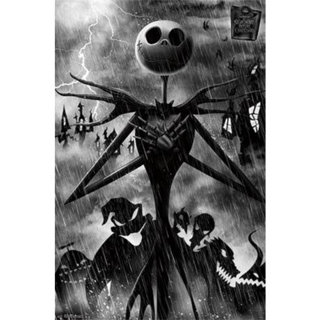 Nightmare Before Christmas Shadows Poster PICKUP ONLY - Posters/Stickers/Art