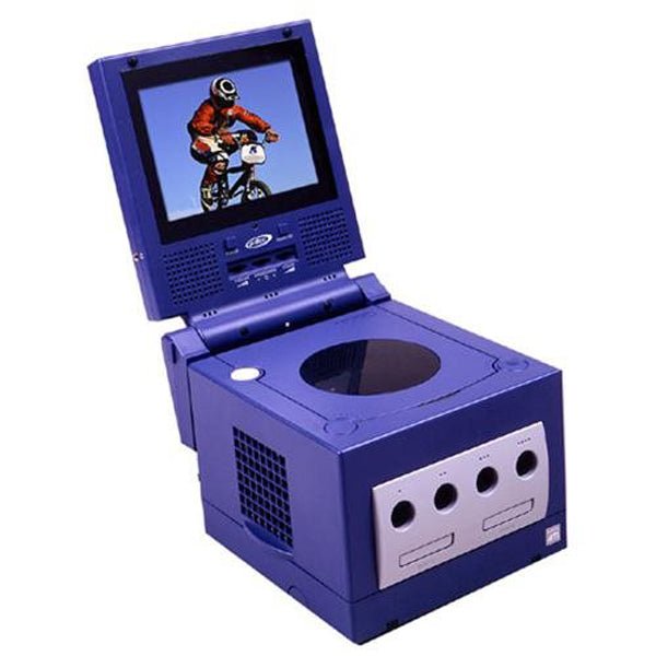Nintendo Gamecube Inidigo w/ 5 Inch Portable LCD Display LOOSE - 