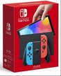 Nintendo Switch Console OLED w/Neon Red & Neon Blue Joy - Con USED - Video Games - Nintendo Switch