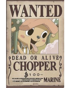 One Piece Wanted Chopper Poster PICKUP ONLY - Posters/Stickers/Art
