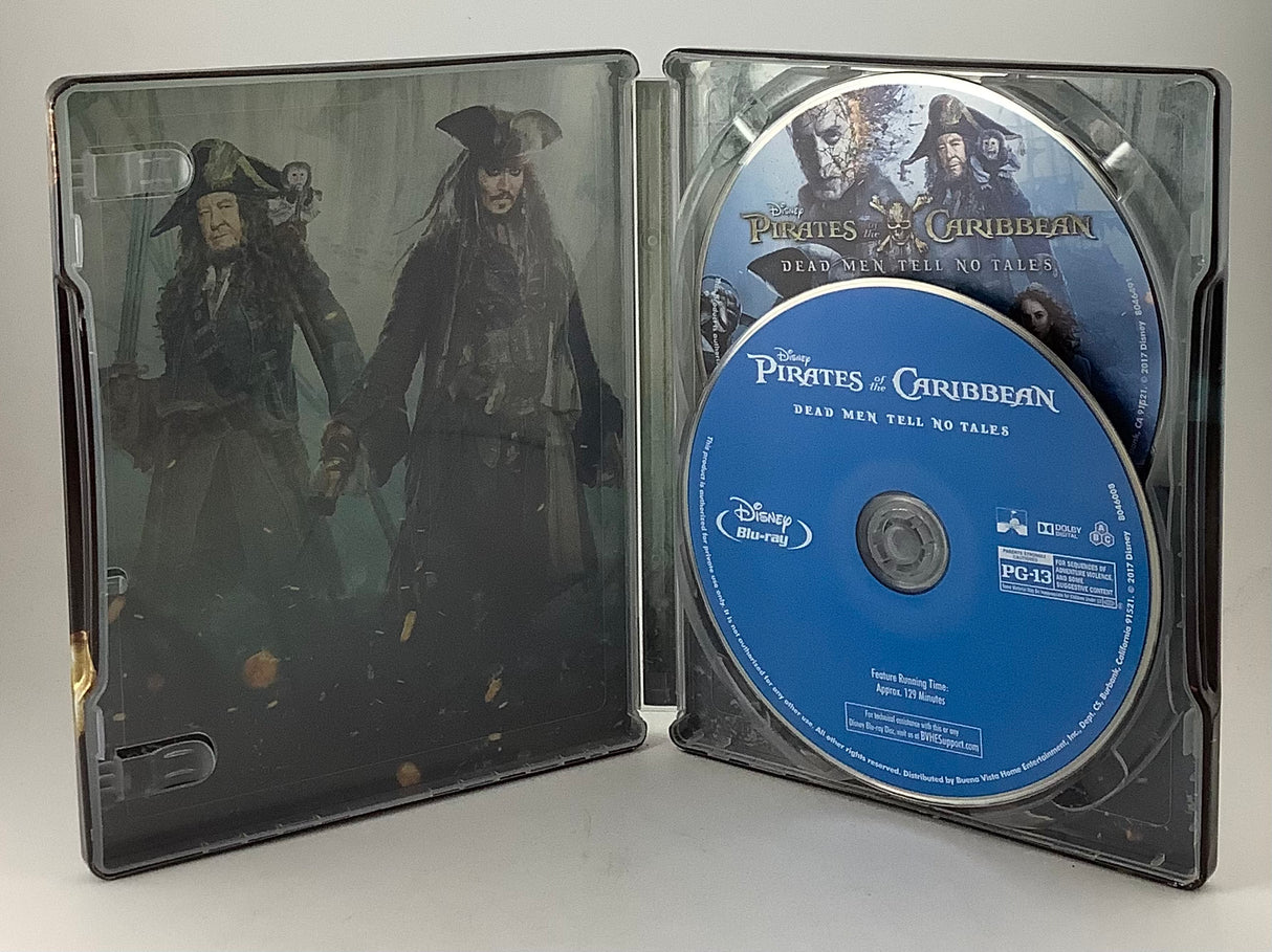 Pirates of the Caribbean: Dead Men Tell No Tales Steelbook (4K UHD + Blu-Ray Combo) USED