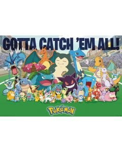 Pokemon All Time Favorites Poster PICKUP ONLY