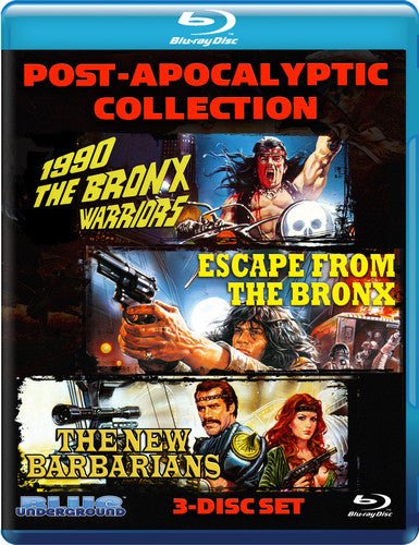 Post - Apocalyptic Collection (The Bronx Warriors, Escape From The Bronx, The New Barbarians) - New Blu - Ray