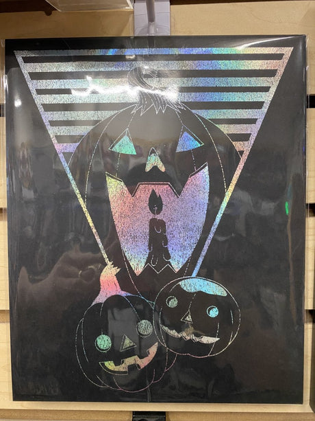 Pumpkins Bandit McGee Limited Edition Foil Print - Local Artists