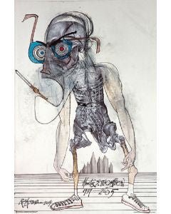 Ralph Steadman Hunter S. Thompson Poster PICKUP ONLY - Posters/Stickers/Art