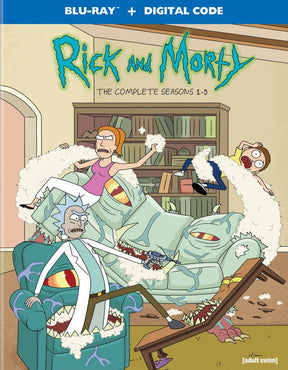 Rick and Morty: The Complete Seasons 1 - 5 w/SLIP & Poster - New Blu - Ray