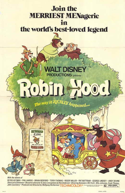 Robin Hood Disney Poster 11x17