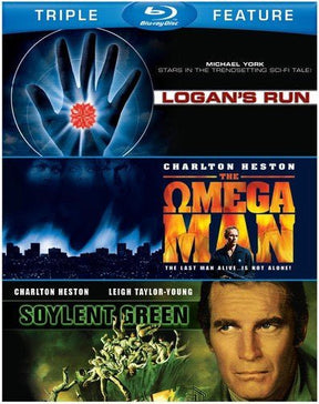 Sci - Fi Triple Feature: Soylent Green / Logan's Run / Omega Man - New Blu - Ray
