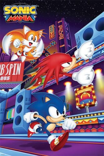 Sonic the Hedgehog Mania Poster PICKUP ONLY