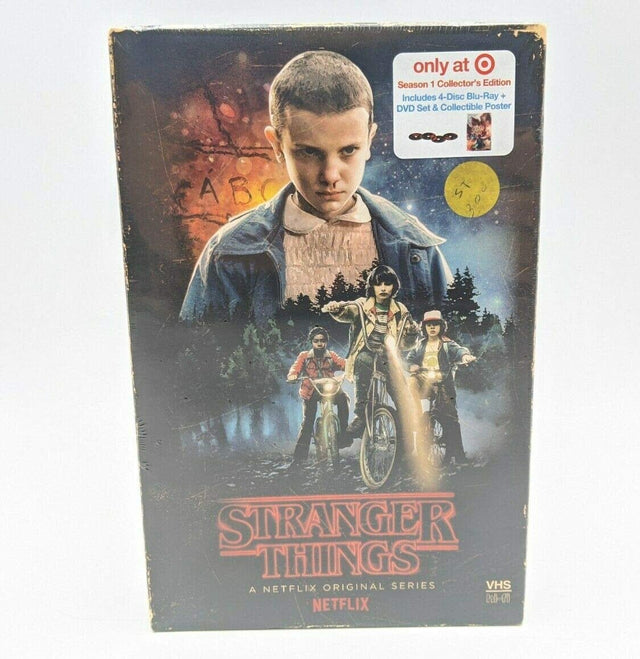 Stranger Things Season 1 Collectors Edition Box Set (Exclusive VHS Box Style Packaging) USED
