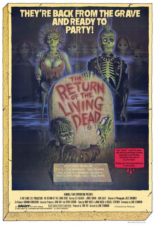 The Return of The Living Dead Style A Poster 11x17