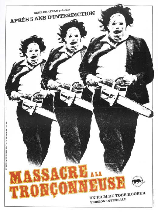 The Texas Chainsaw Massacre (French) Poster 11x17