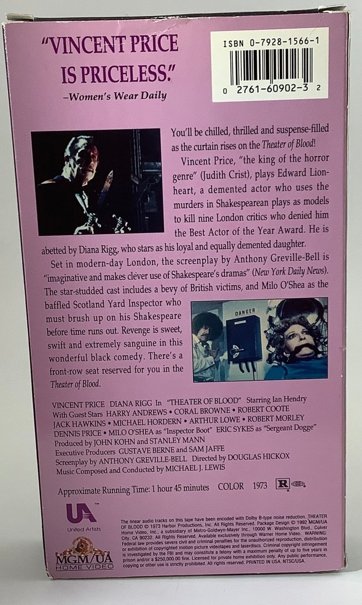 Theater of Blood Beta Tape - Used Other Formats