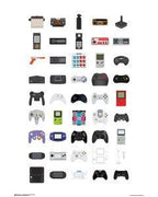 Video Game Controllers Poster PICKUP ONLY