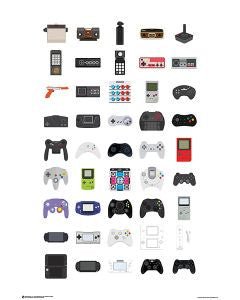 Video Game Controllers Poster PICKUP ONLY