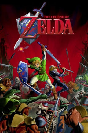Zelda Battle Red Poster PICKUP ONLY